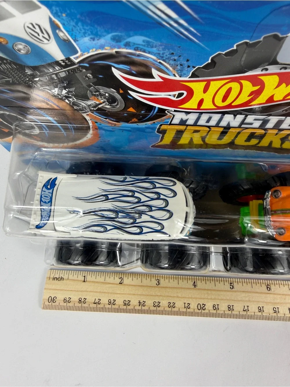 Hot Wheels Demolition Doubles Monster Trucks Drag Bus & Volkswagen Beetle